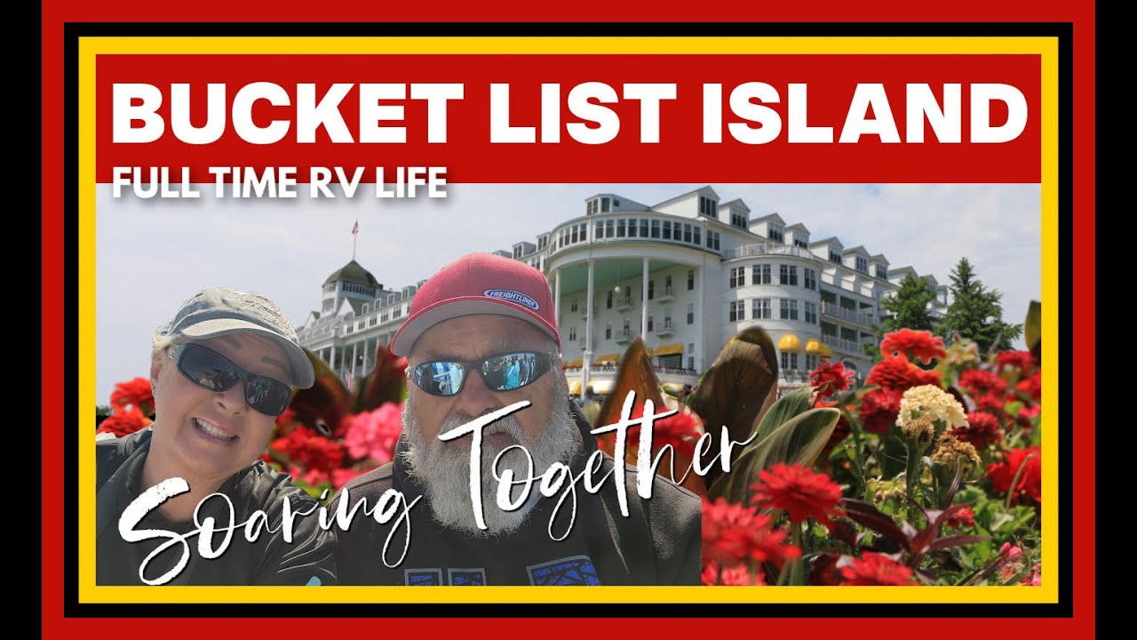 A Day At Mackinac Island, Bicycle Ride around the Lake, Full Time RV Life