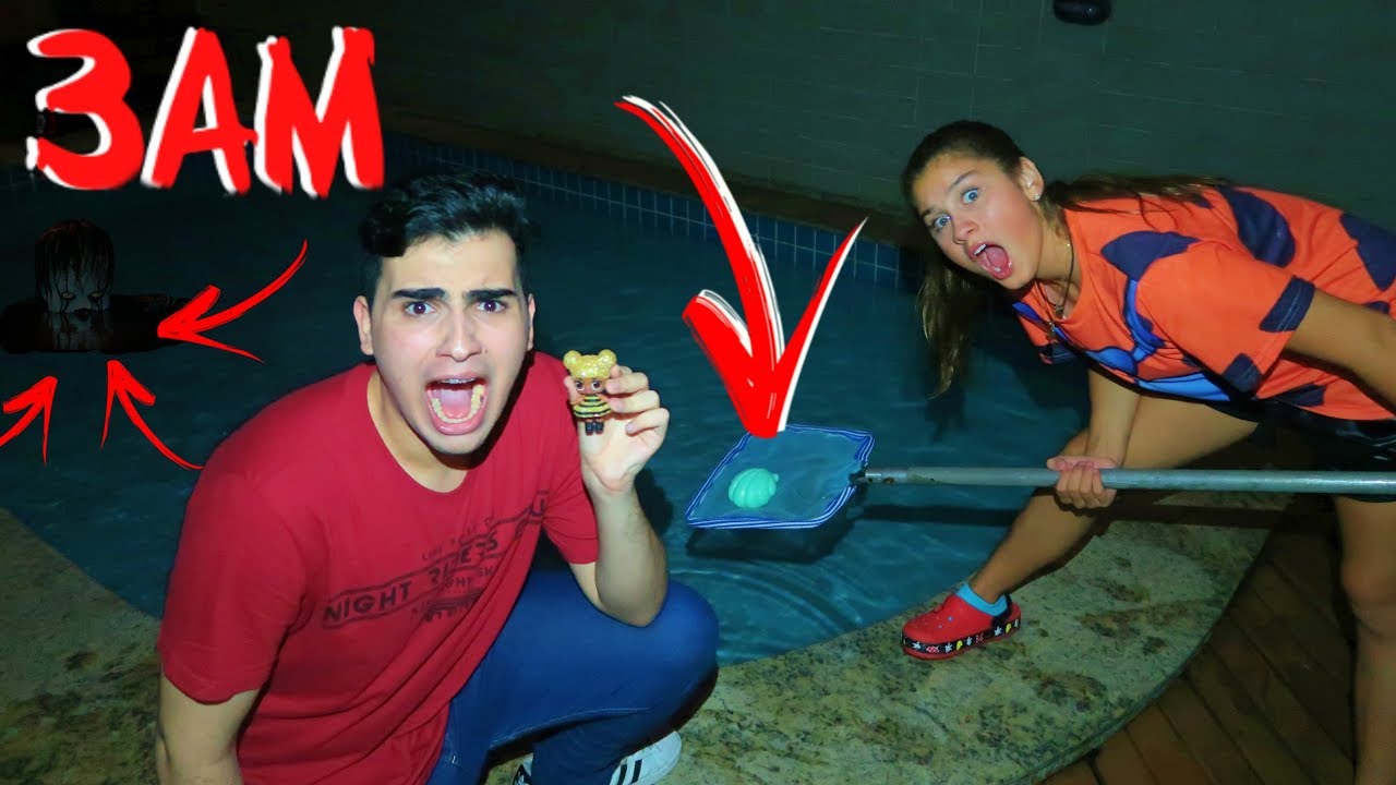 NUNCA VÁ A PISCINA ÁS 3:00 HORAS DA MANHÃ IT A COISA APARECEU