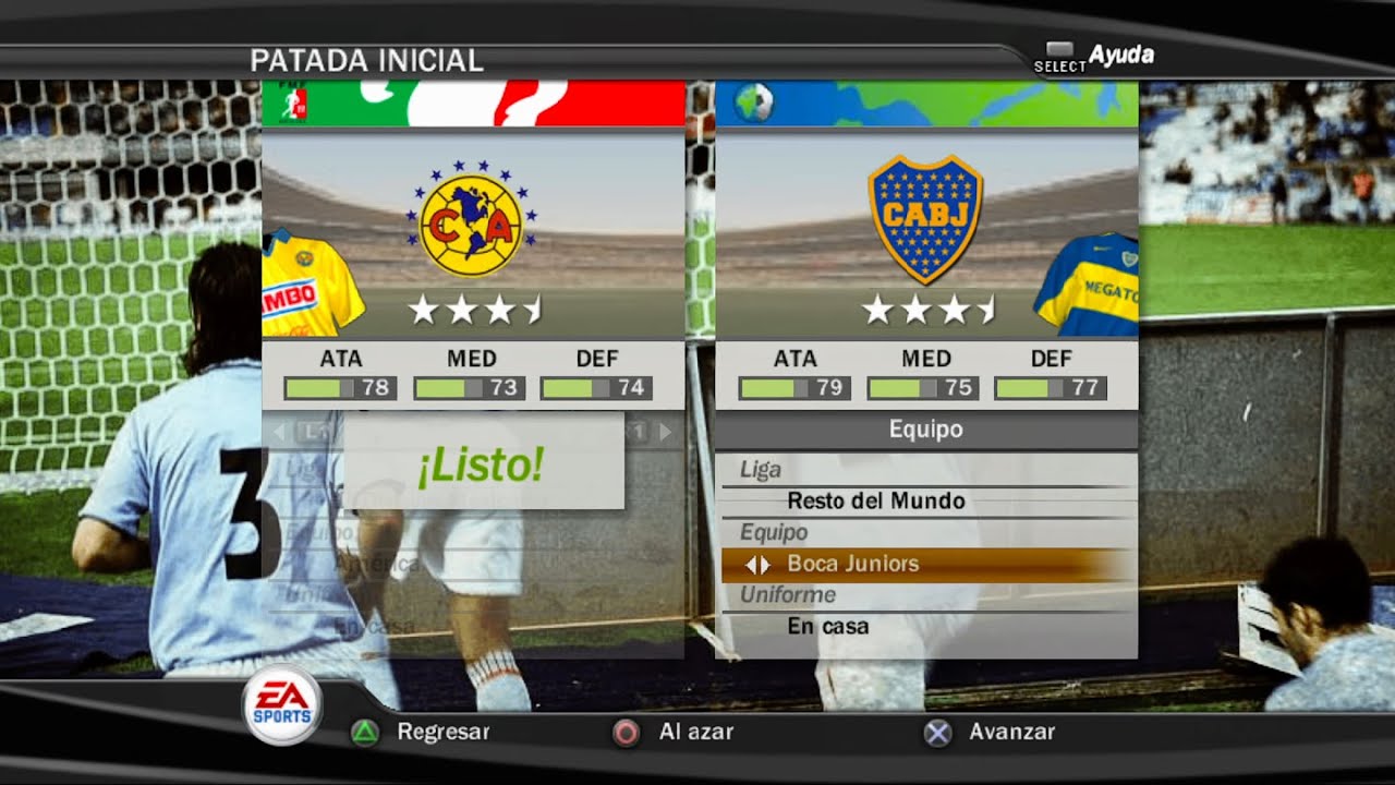 FIFA 07 (PS2) Gameplay - America vs Boca Juniors
