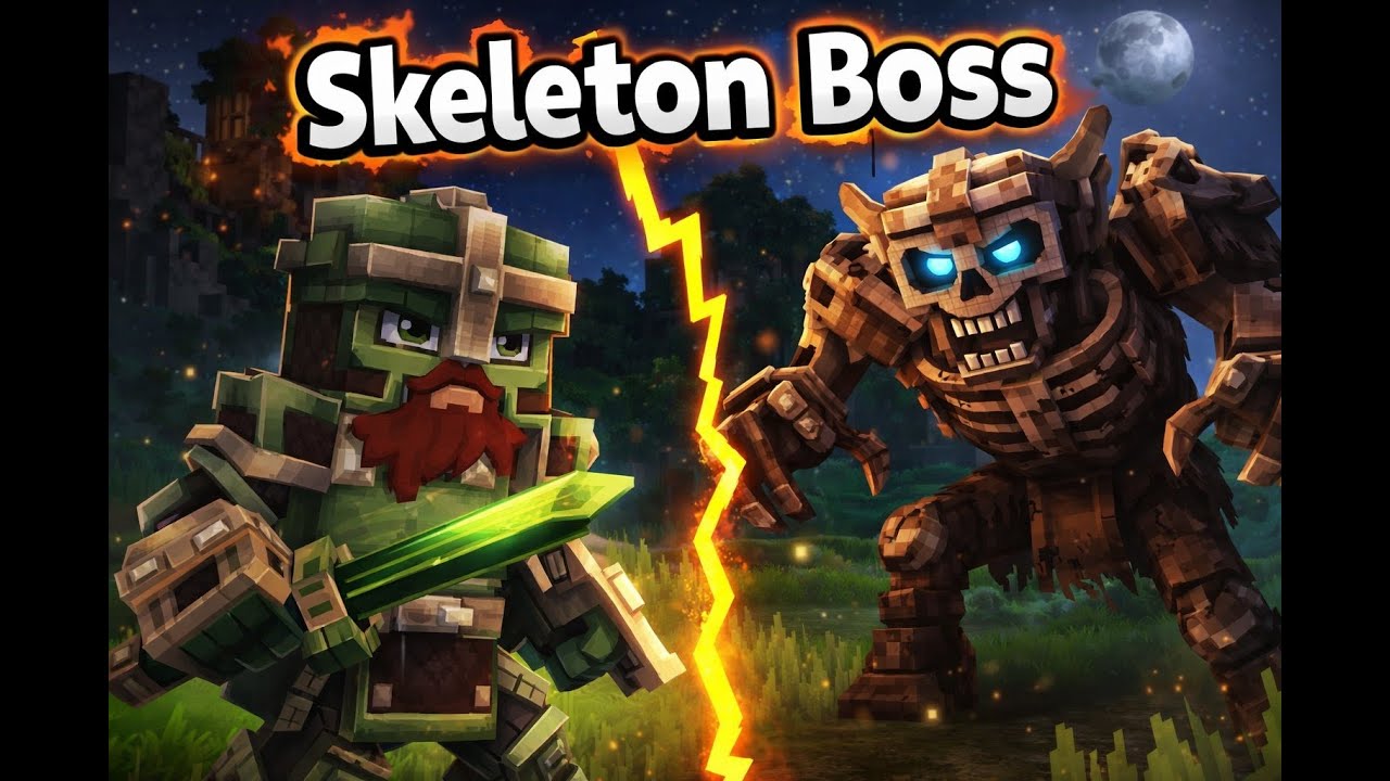 Fighting a Skeleton Boss and raising the dead! Hytale