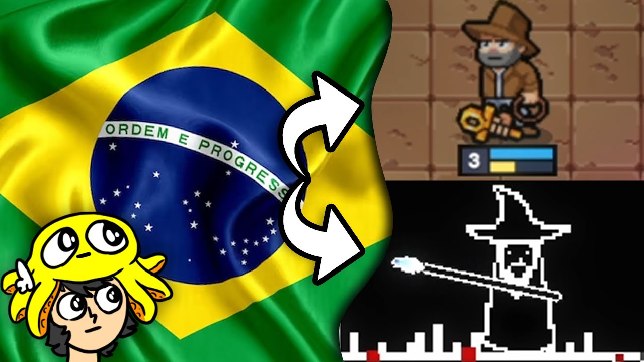 jogando 2 jogos de um youtuber brasileiro