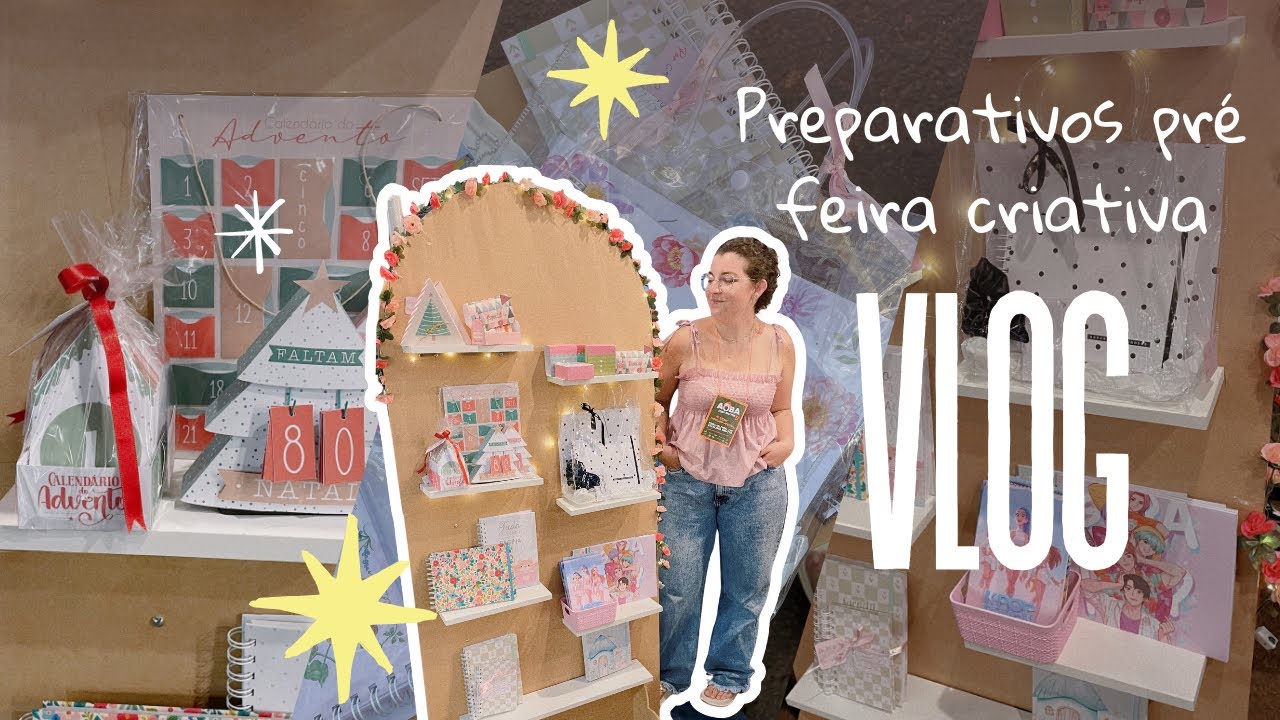 Studio Vlog #39 | 🌷produzi produtos de Natal para feira criativa ✨