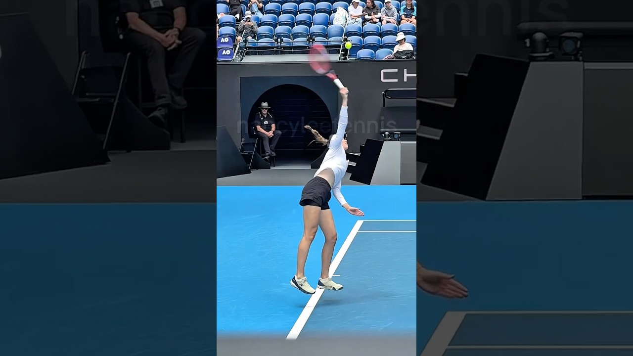 Serve - Elena Rybakina Australian Open 2026 Winner  #grandslam  #tennis #serve #slowmotion #wta