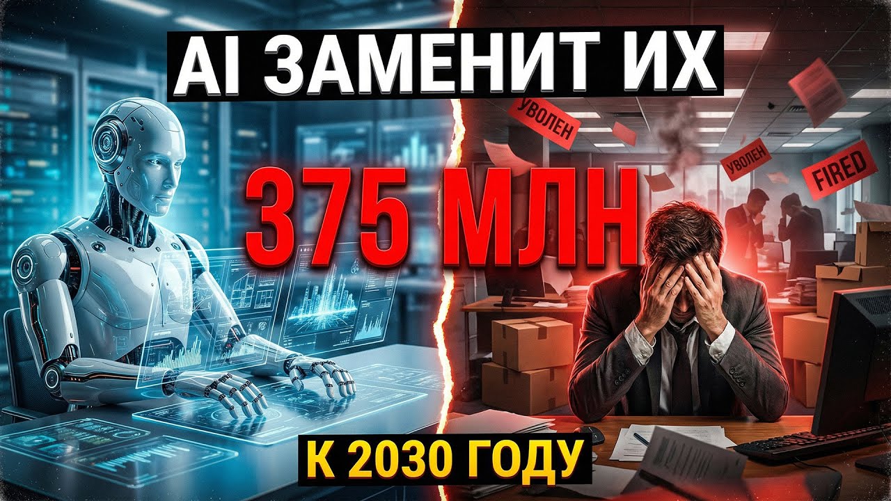 Искусственный интеллект vs рабочие места: какие профессии исчезнут к 2030 (исследование McKinsey)