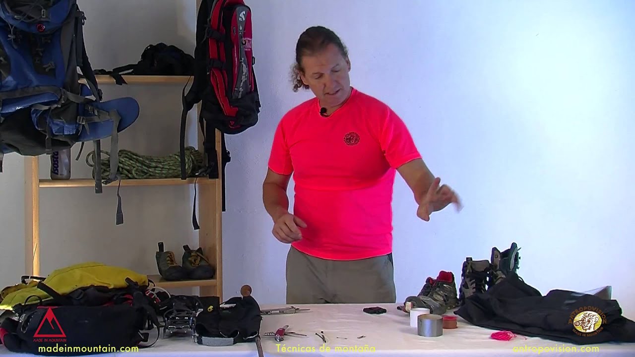 Material de reparación en montaña