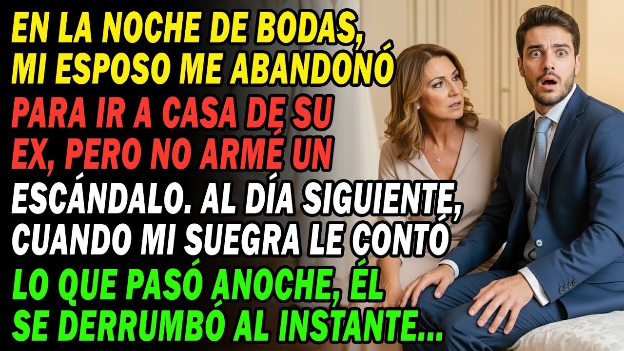 Me Dejó Por Su Ex En La Noche De Bodas 💔 Al Volver, Su Madre Le Dijo Algo Y Él Entró En Pánico...❓