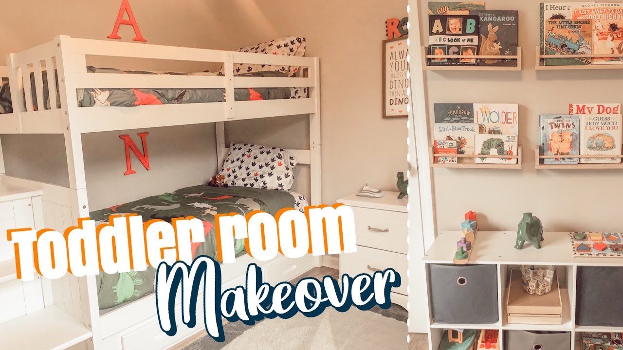 TODDLER ROOM MAKEOVER 2020 | BEFORE & AFTER TRANSFORMATION | SMALL KIDS ROOM DECOR IDEAS