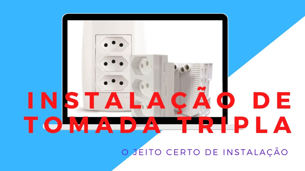 O JEITO CERTO DE INSTALAR TOMADA TRIPLA