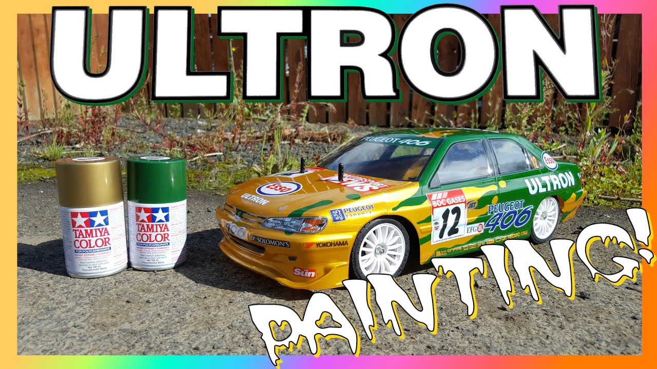 [Painting] Peugeot 406 ULTRON RC 1/10 BTCC British Touring Car Tamiya or Kyosho