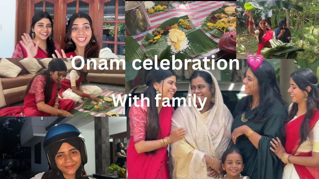 Onam celebration | family | Zia and Dhana |