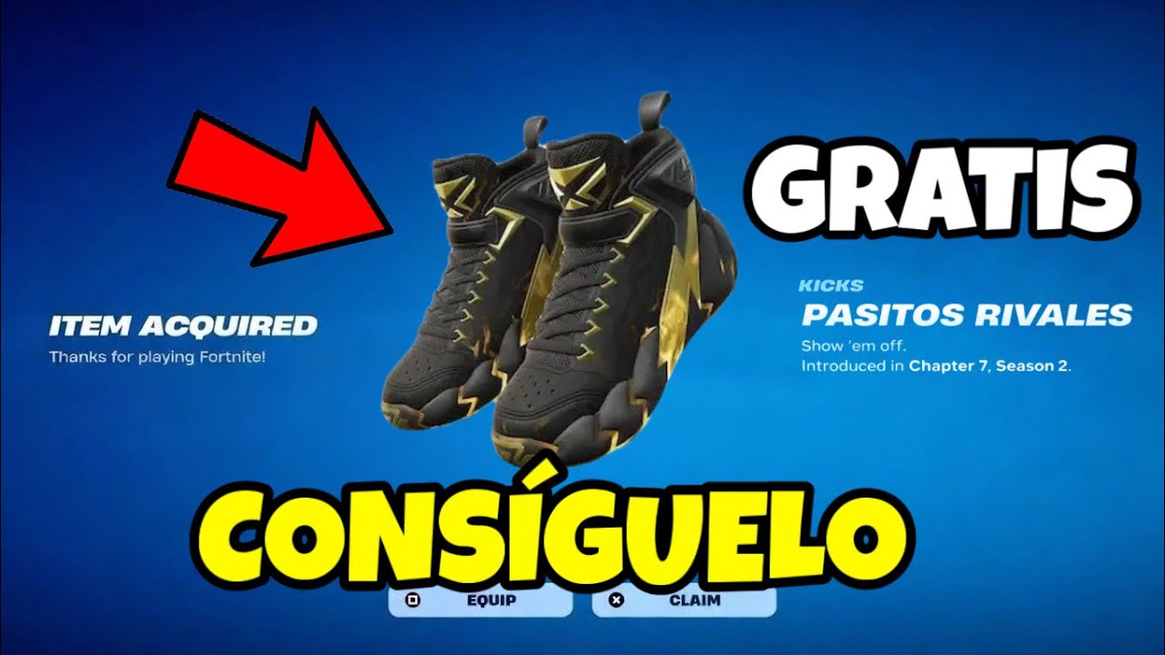 *GRATIS* COMO CONSEGUIR ZAPATILLAS GRATIS EN FORTNITE! COSM&Eacute;TICOS GRATIS EN FORTNITE 2026