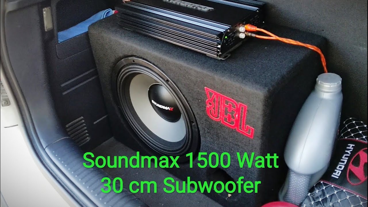 Soundmax 30 cm 1500 Watt Subwoofer Test / Hyundai Getz