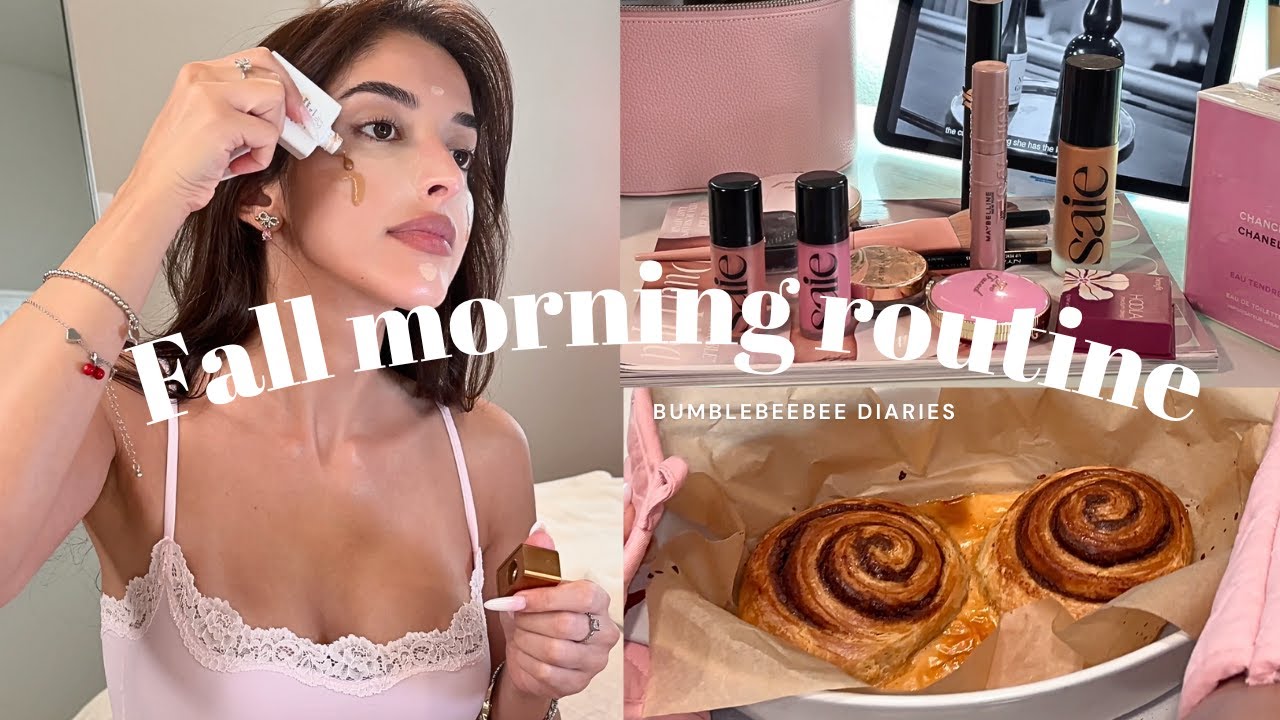 ☀️8AM COZY FALL MORNING ROUTINE 🎧🌷☕️EVERYTHING SHOWER🚿 | BAKING | WORKOUT| SKIN & BODY CARE