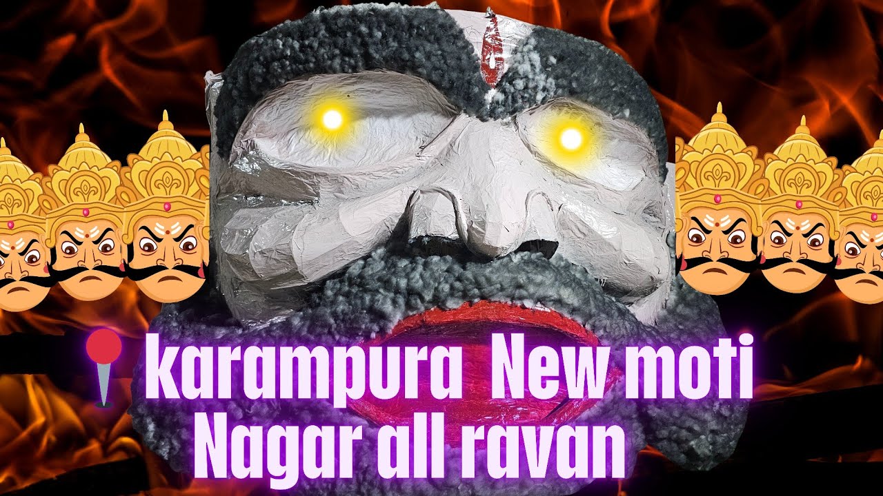 Karampura Ravan 2024 | New moti Nagar Ravan 2024 | #ravan #dussehra | All ravan 2024