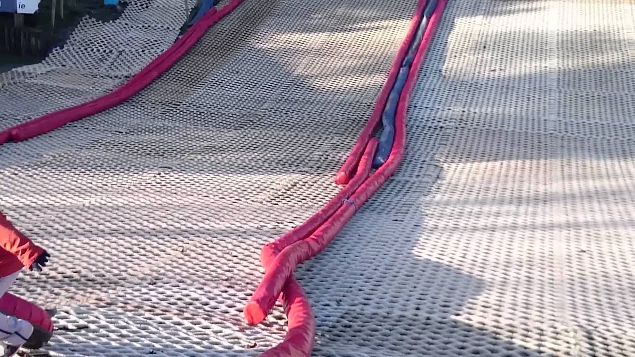 Snow tubing in Craigavon.
