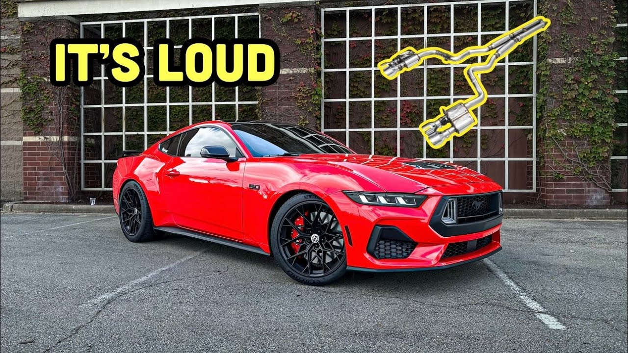 FULL EXHAUST FOR MY 2024 MUSTANG GT IS INSTALLED