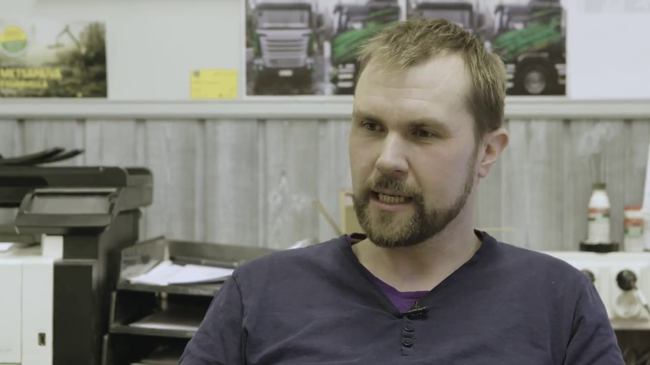 Kärkiohjaus IBC koejossa Granvikin Metsätyö Oy:llä