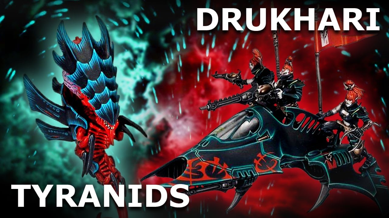 *NEW* DRUKHARI VS TYRANIDS WARHAMMER 40000 BATTLE REPORT