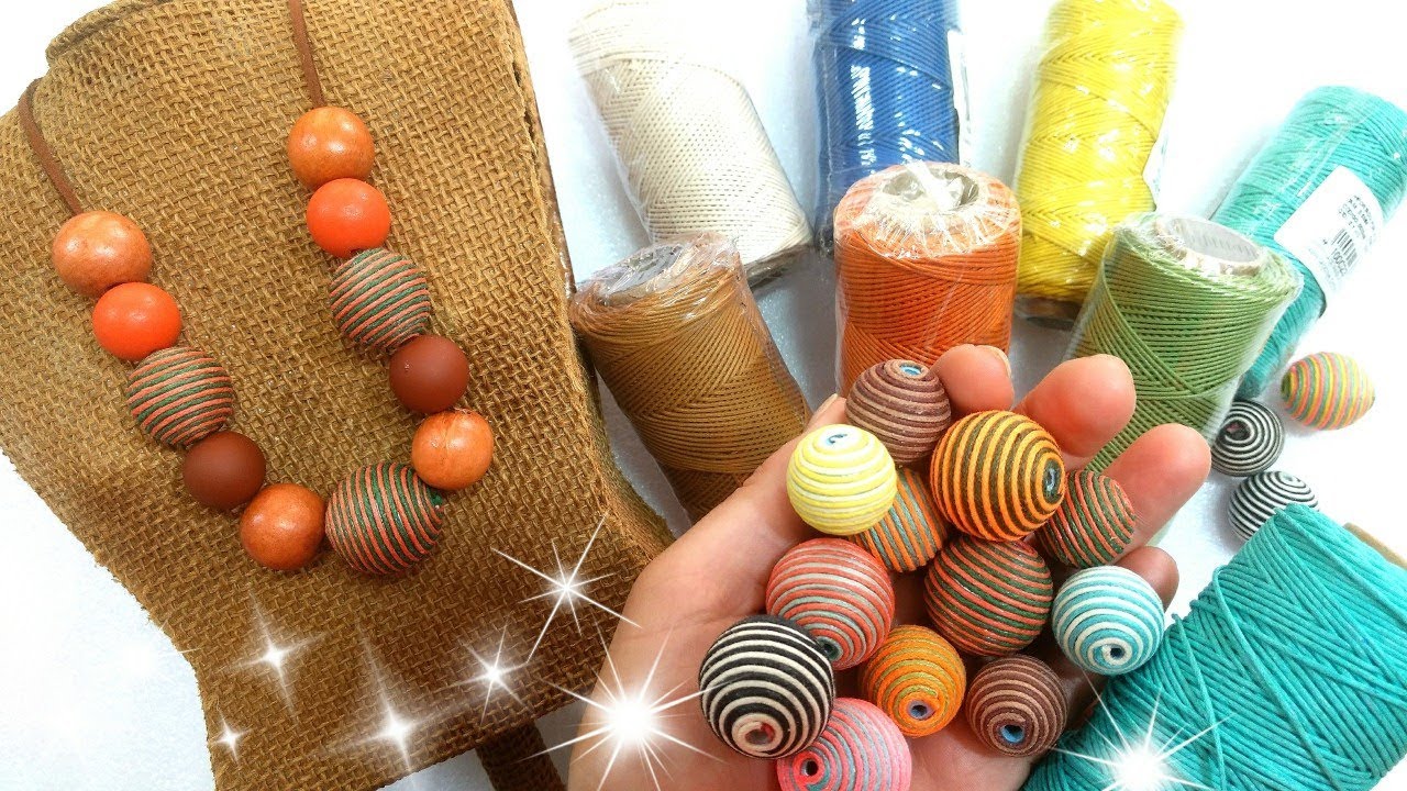 DIY BOLAS LISTRADAS + COLAR TONS TERROSOS