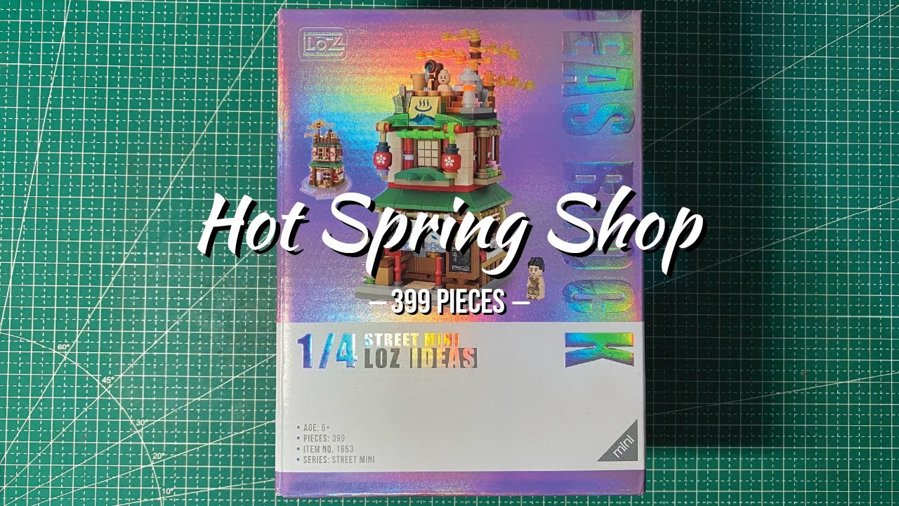 2025 Relaxation in Miniature Form: Hot Spring Shop Build  #lego #nanoblocks #buildingblocks #toys
