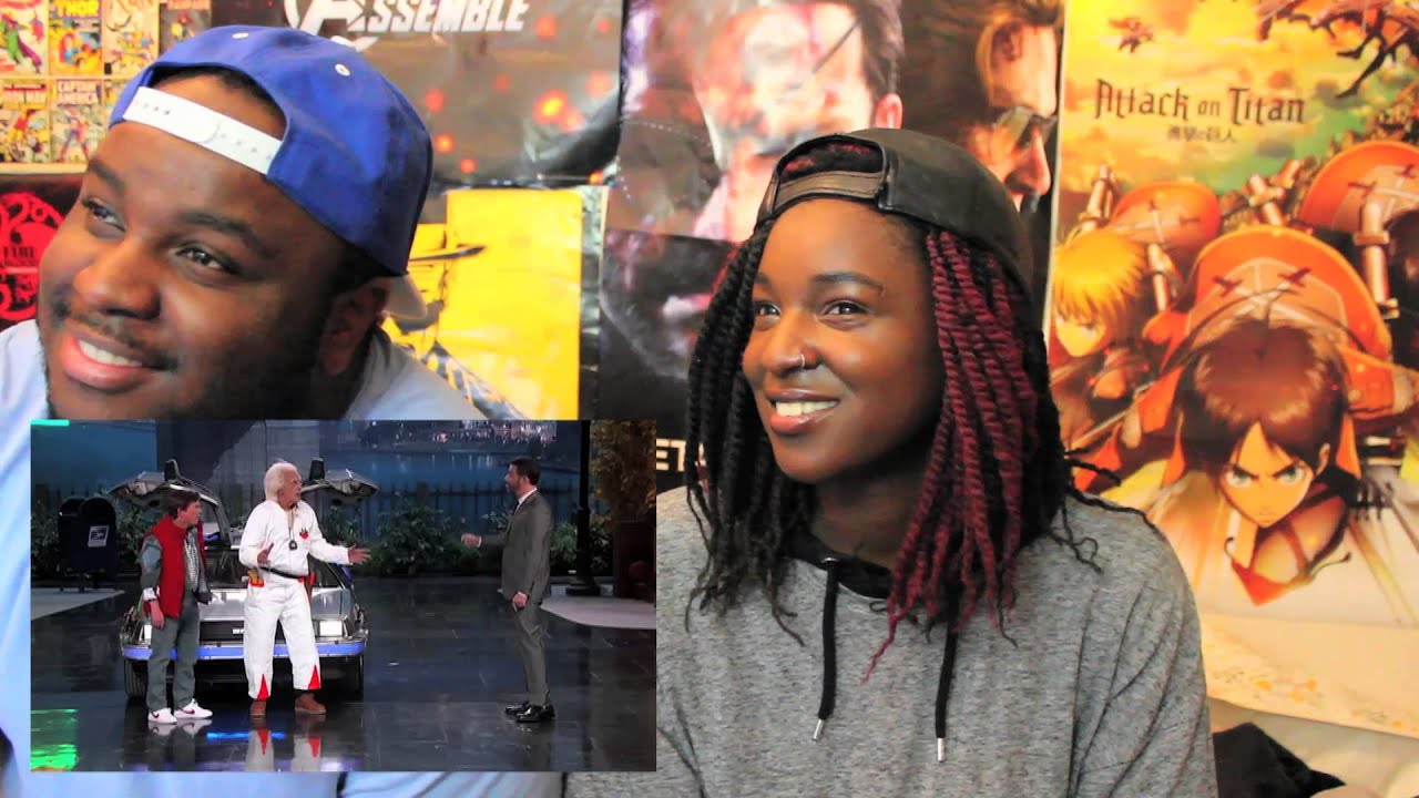 Marty McFly & Doc Brown Visit Jimmy Kimmel Live REACTION!!!