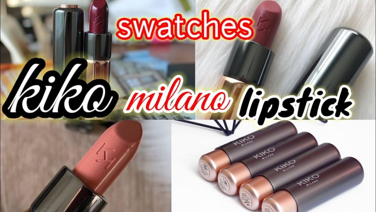 Kiko Milano Lipstick swatches || KIKO Milano Velvet Passion Matte Lipstick swatches