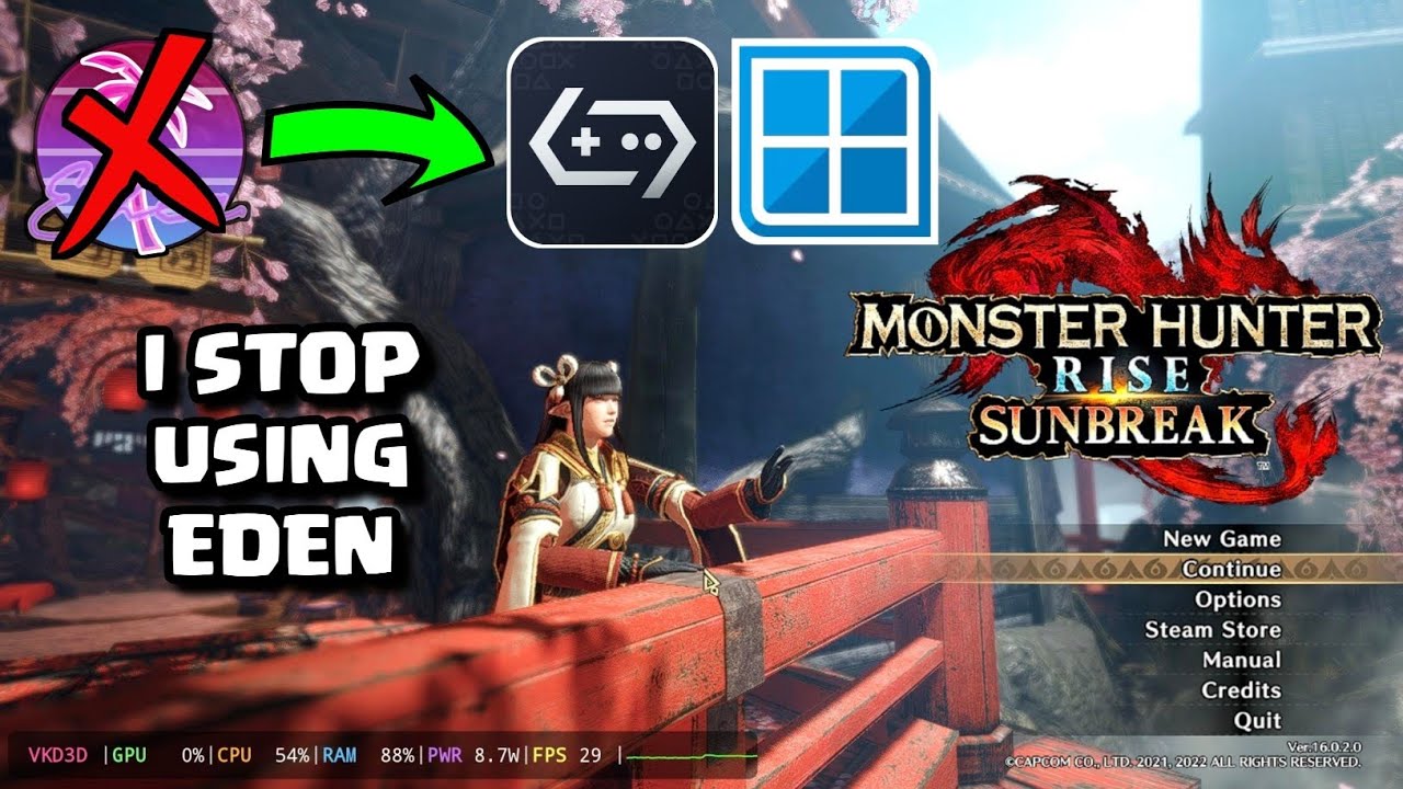 Gamehub Android + Frame Generation + Root + Custom ROM Game Test Monster Hunter Rise Sunbreak