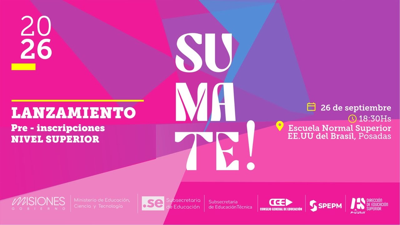 🎉 LANZAMIENTO | Pre-inscripción NIVEL SUPERIOR ¡SUMÁTE!