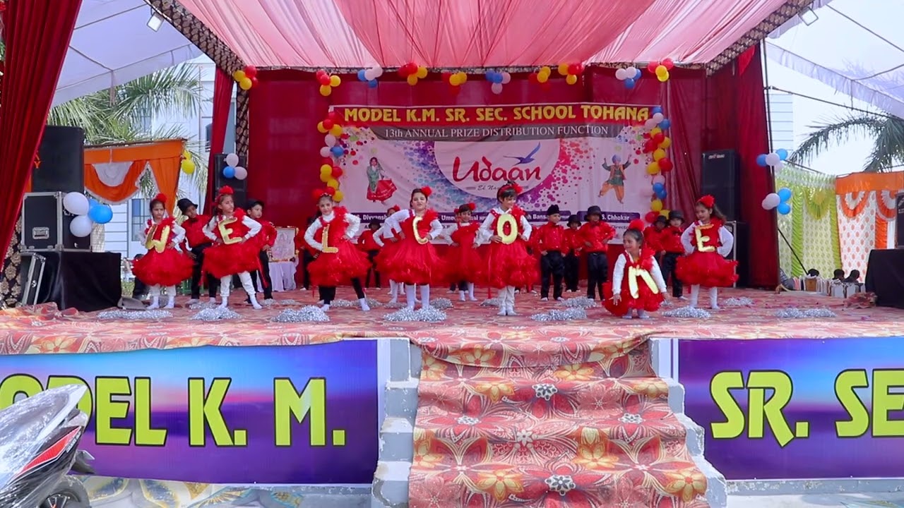 Welcome Song BY U.K.G. Class Students MODEL K M SR SEC SCHOOL TOHANA