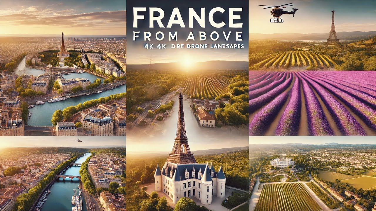 France: Aerial 4K Drone Footage Tour of the Iconic Landscapes 🇫🇷🎥