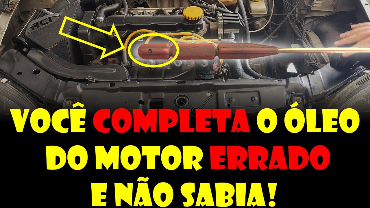 VOCÊ COMPLETA O ÓLEO DO MOTOR ERRADO E NÃO SABIA! Como conferir o nível do óleo do motor!?