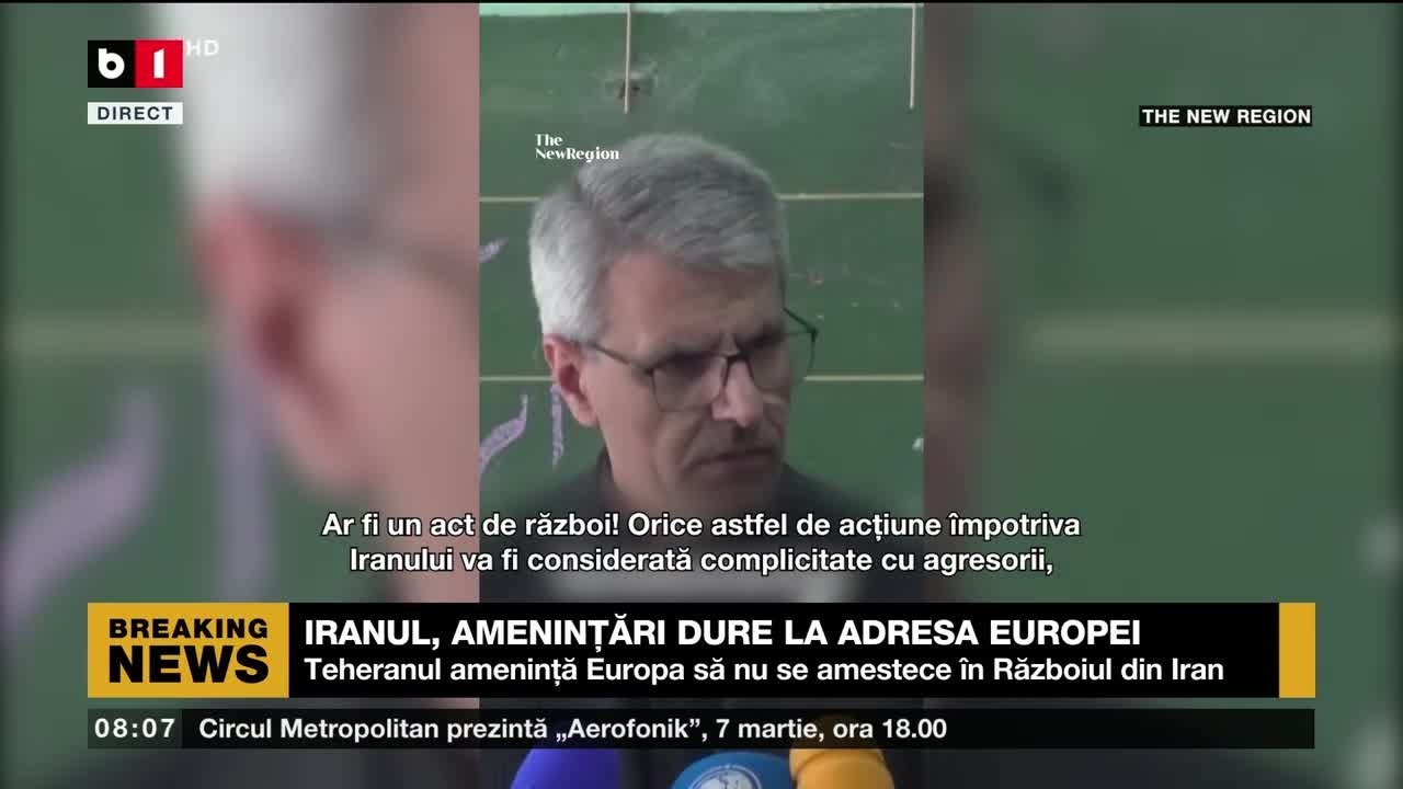 IRANUL, AMENINȚĂRI LA ADRESA EUROPEI_Știri B1 TV 4 mar. 2026