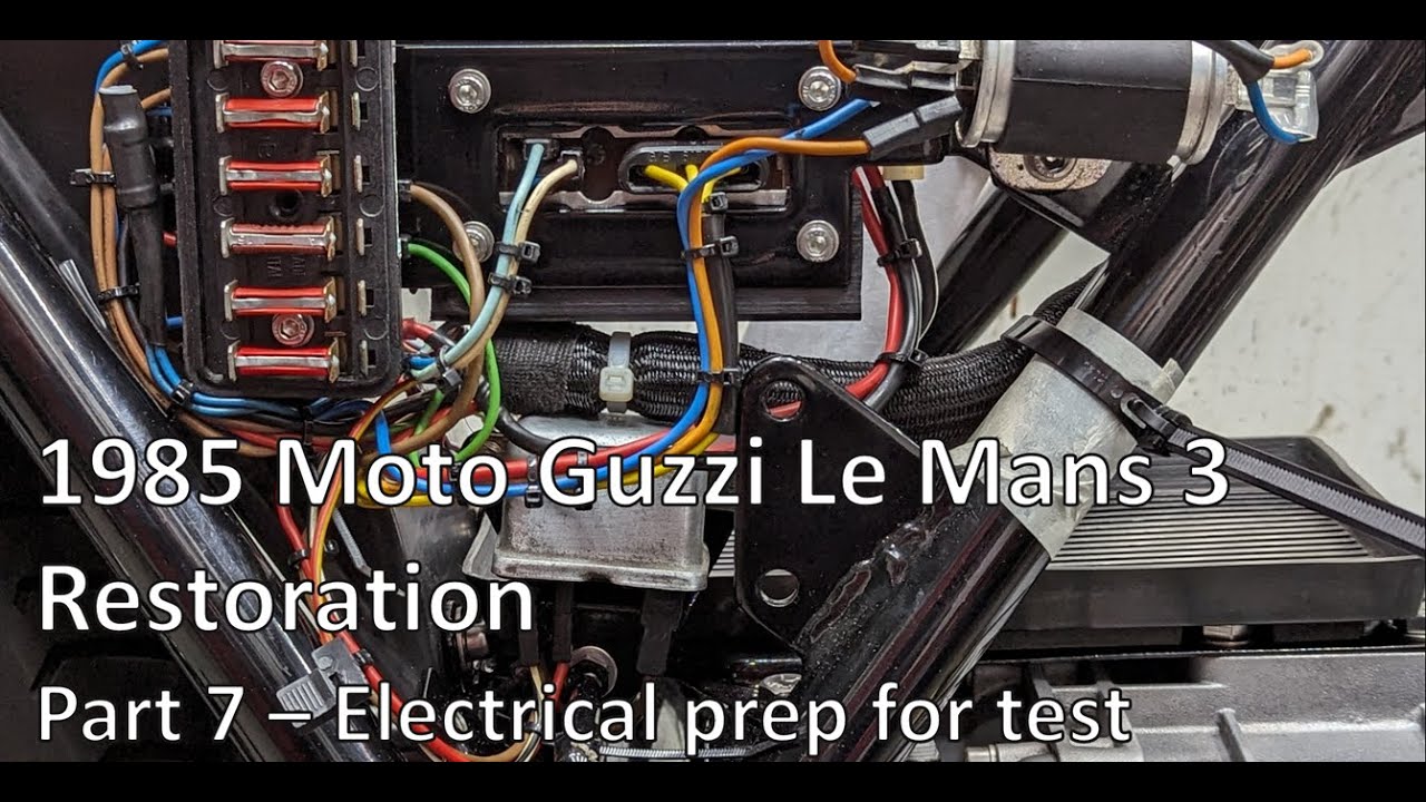 Moto Guzzi Le Mans 3: Part 7 Electrical prep for test