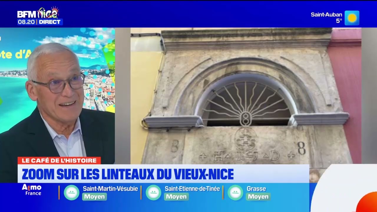 Zoom sur les linteaux du Vieux Nice