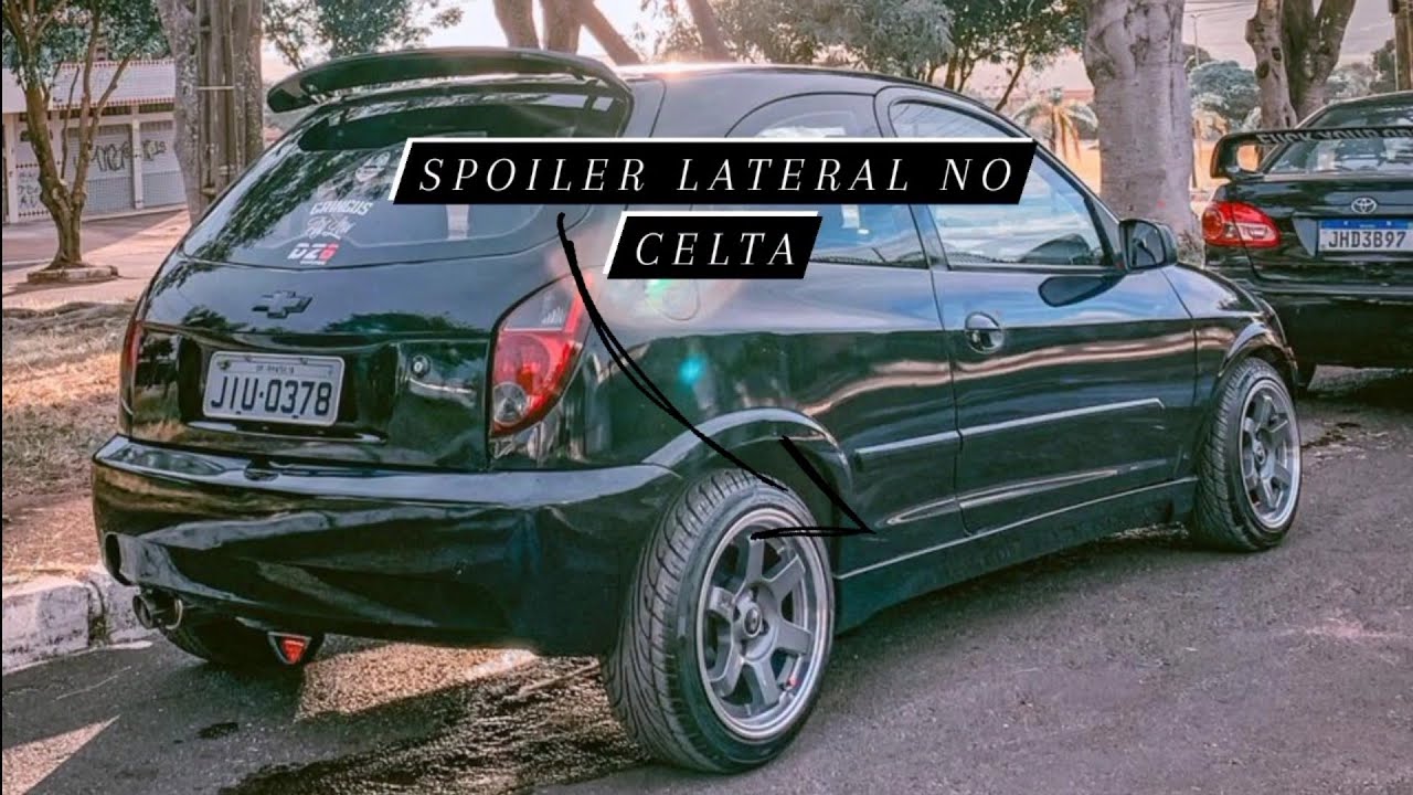 INSTALEI O SPOILER LATERAL NO CELTA
