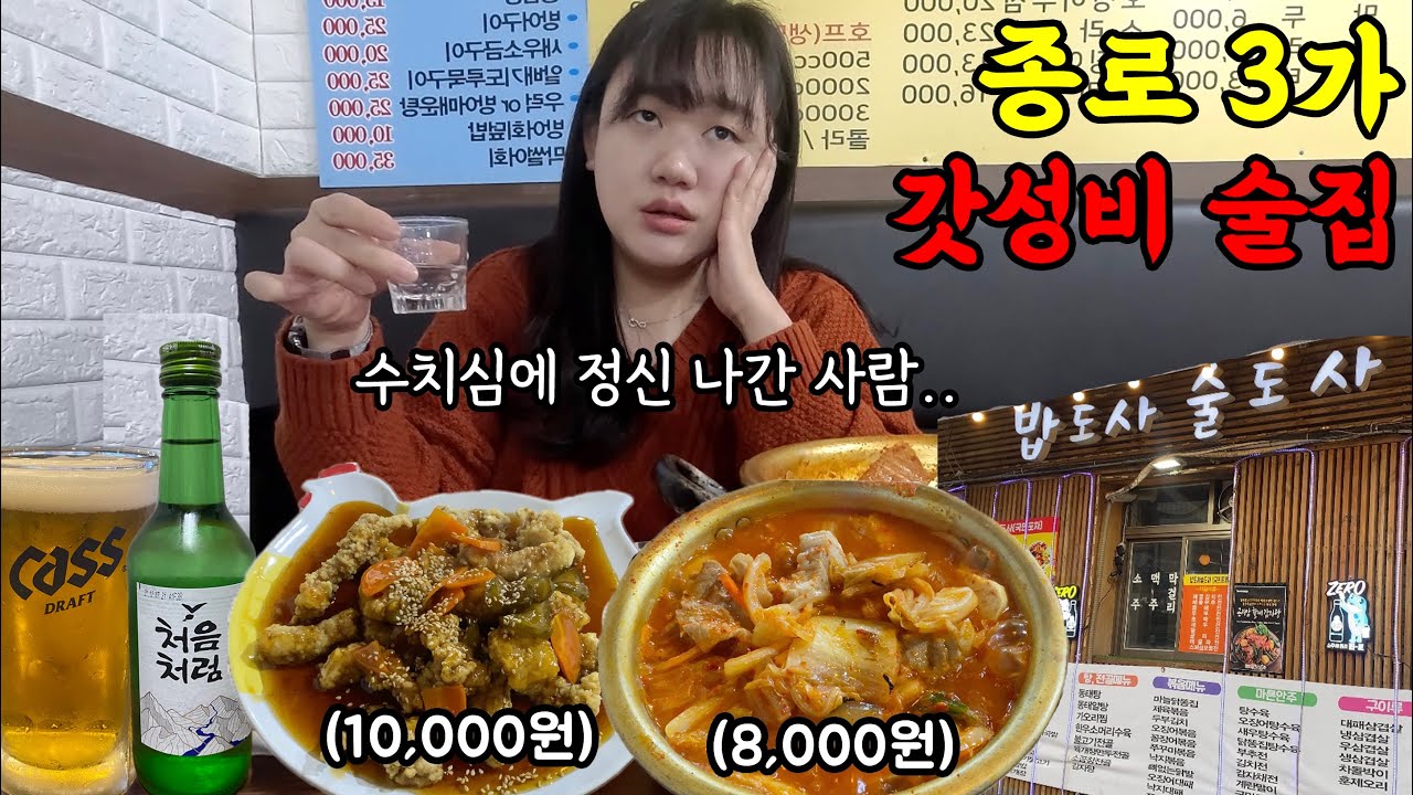 종로에서 혼술 촬영하고 수치심에 정신 나갈 뻔(?) 했습니다