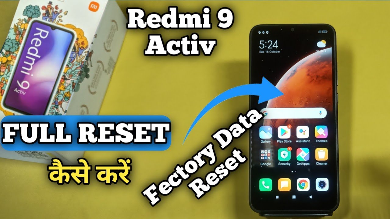 How To Hard Reset Redmi 9 Activ | Redmi 9 Activ को Full Reset कैसे करें | @akstech4u