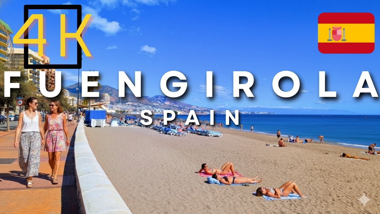 Fuengirola Walking Tour (4K) | Spanish Resort Town | Andalusia, Spain 🇪🇸