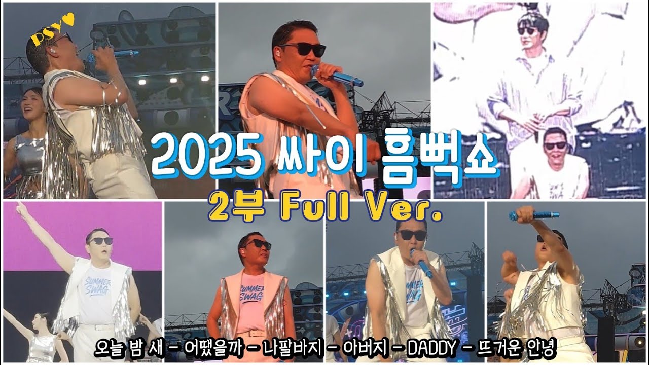 싸이 흠뻑쇼 2부 Full Ver. 오늘 밤 새 - 어땠을까 - 나팔바지 - 아버지 - DADDY
