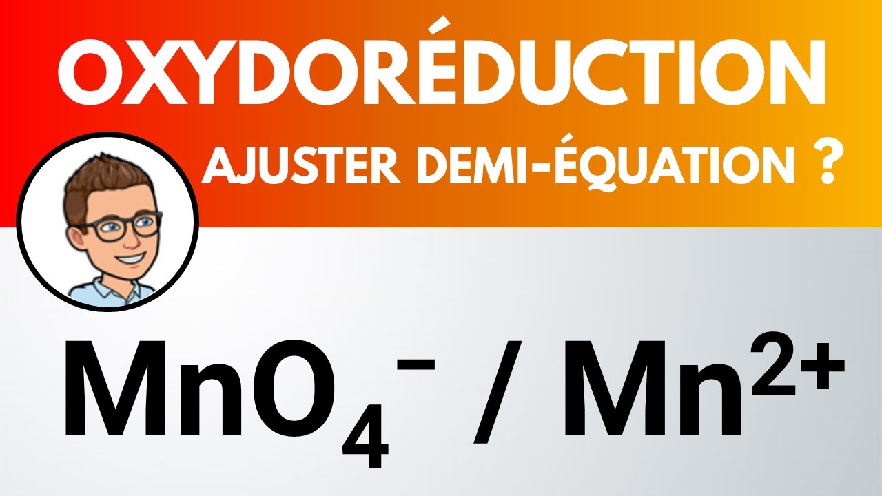 Demi-équation oxydoréduction : MnO4- / Mn2+