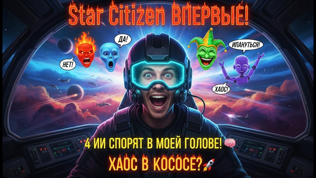 ✅ Первый раз в Star Citizen с 4 голосами в башке