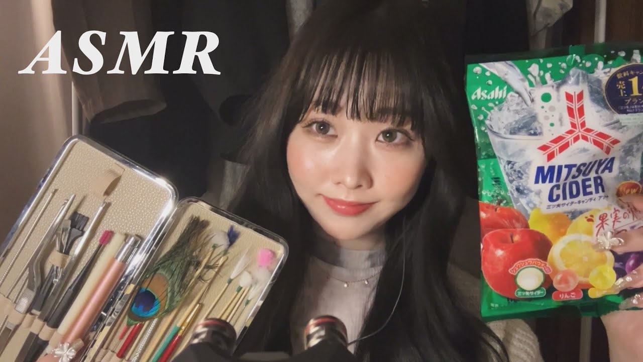 【ASMR】優しい耳かきと飴の音でぐっすり眠る😴 ear cleaning