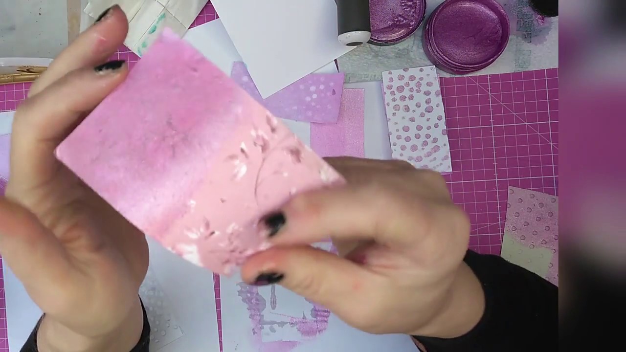 ich teste Viva Decor Soft Paper color und 3D stempel Farbe