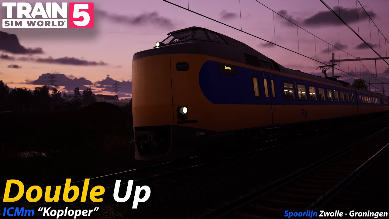 Double Up : Spoorlijn Zwolle - Groningen : Train Sim World 5 [4K 60FPS]