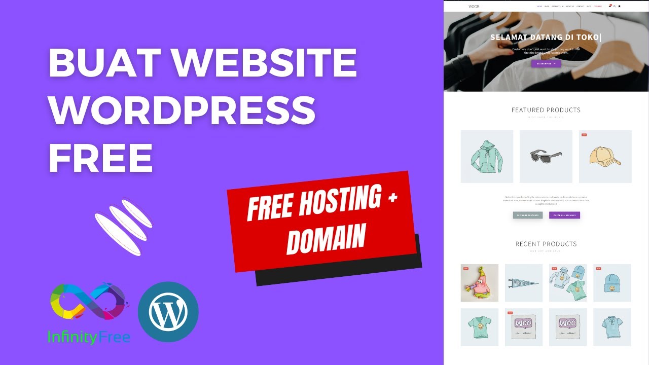 Membuat Website Wordpress Free - InfinityFree Hosting