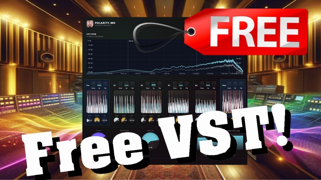 【New Free VST!】Amazing! Xfer OTT on Steroids!?  GREAT  4-band OTT VST! Polarity-MD by Polarity Music