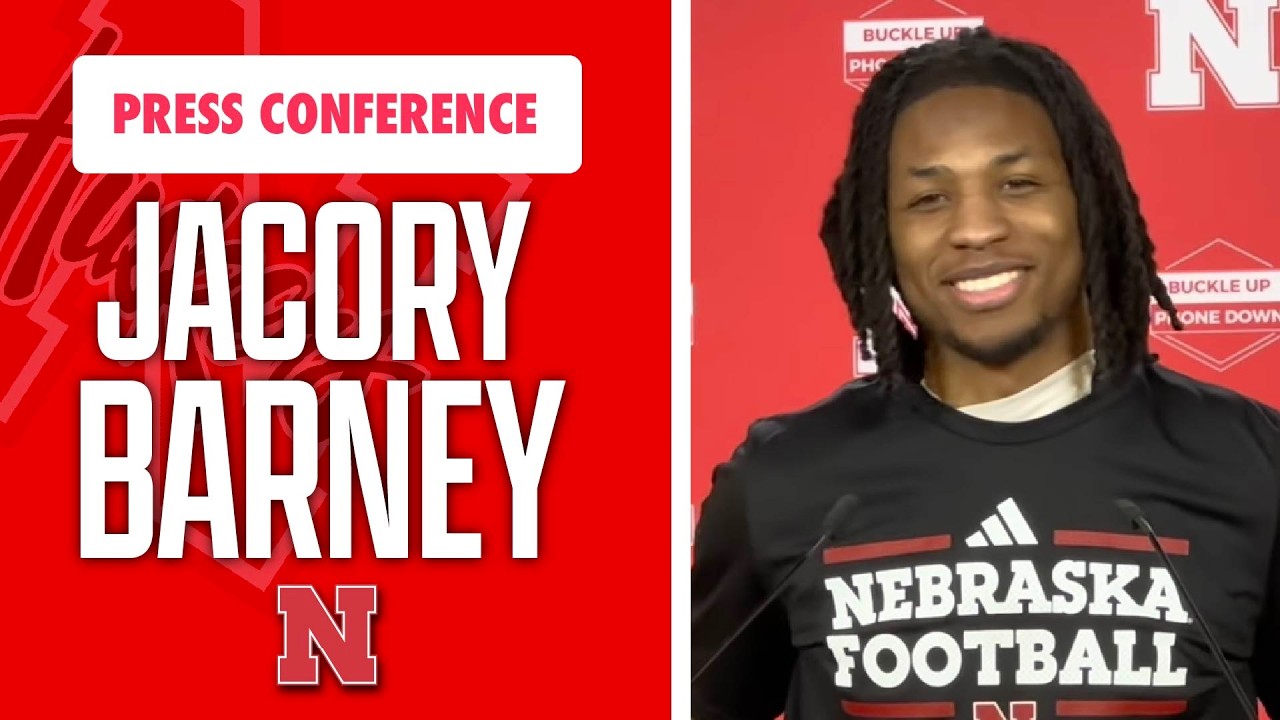 Nebraska Football WR Jacory Barney meets with the media on Saturday I GBR