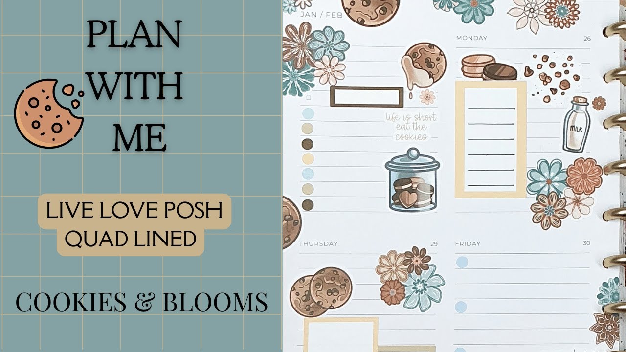 Plan With Me | Live Love Posh Quad Lined | Journal Spread