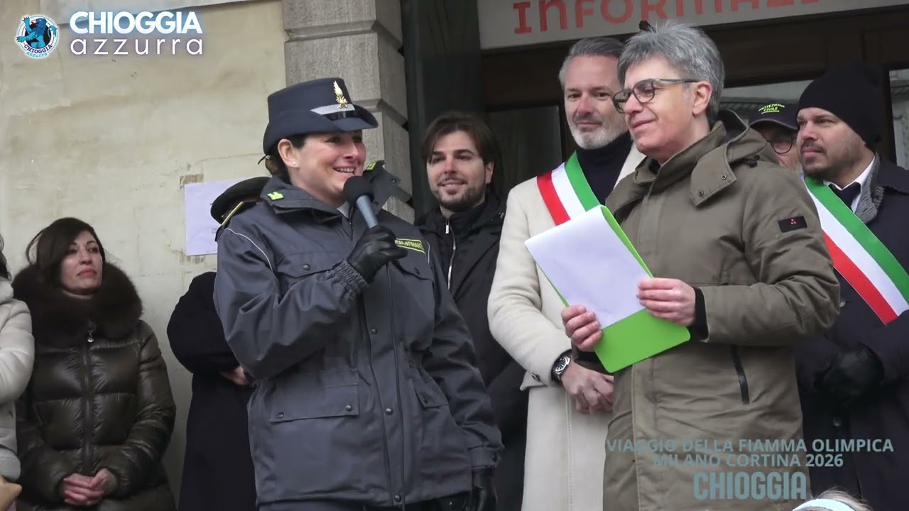 VIAGGIO DELLA FIAMMA OLIMPICA - L'ACCOGLIENZA DI CHIOGGIA