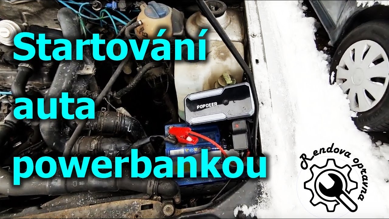 Startování Auta Powerbankou